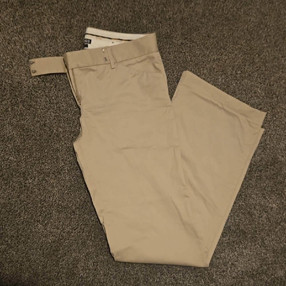 WOMEN'S WIDE LEG KHAKI DRESS PANTS